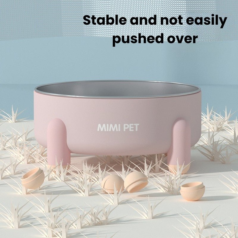 Pet Food Bowl Water Bowl Stainless Steel Anti - slip - PIKAPIKA