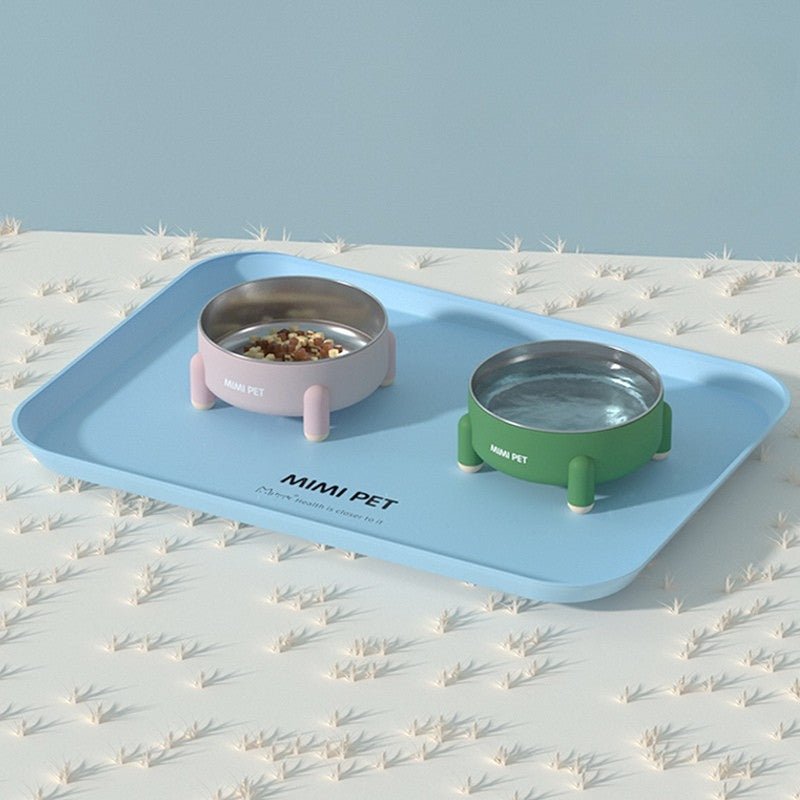 Pet Food Bowl Water Bowl Stainless Steel Anti - slip - PIKAPIKA