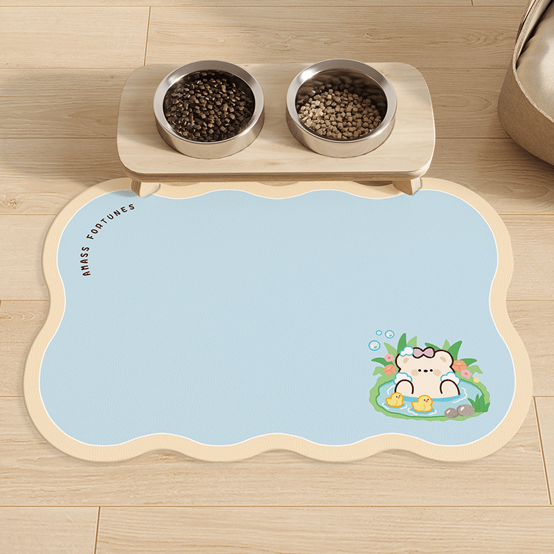 Pet Food Mat Non Slip Waterproof Feeding Mat - PIKAPIKA