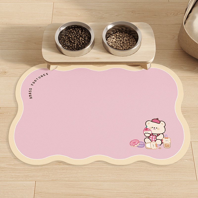 Pet Food Mat Non Slip Waterproof Feeding Mat - PIKAPIKA