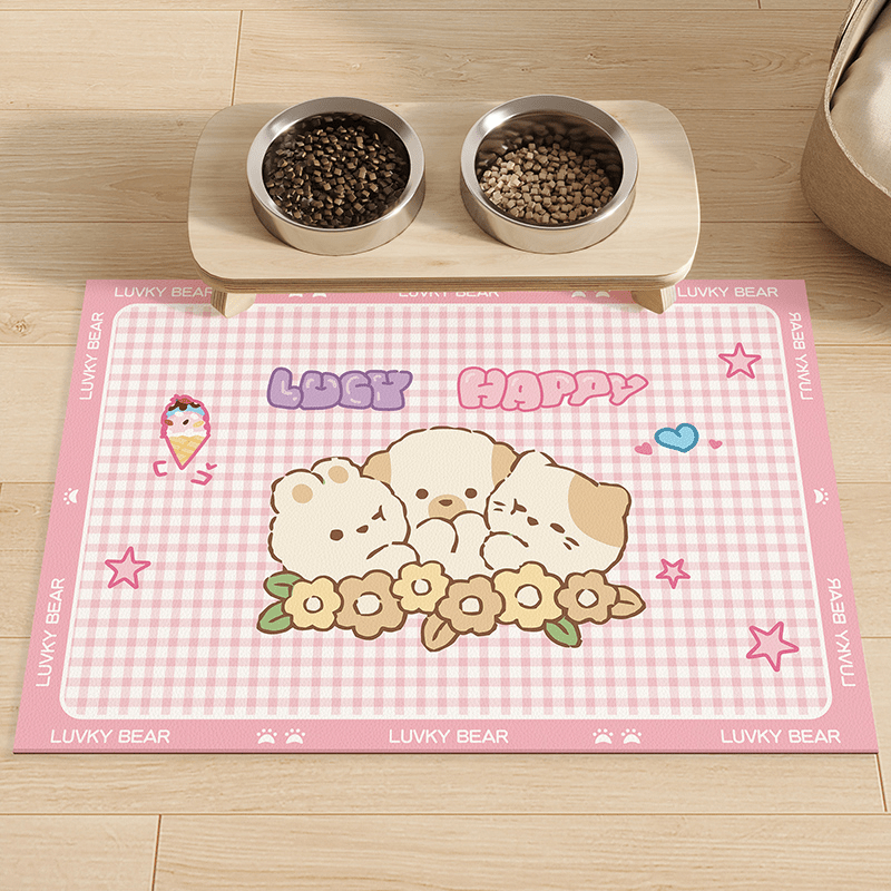 Pet Food Mat Non Slip Waterproof Feeding Mat - PIKAPIKA