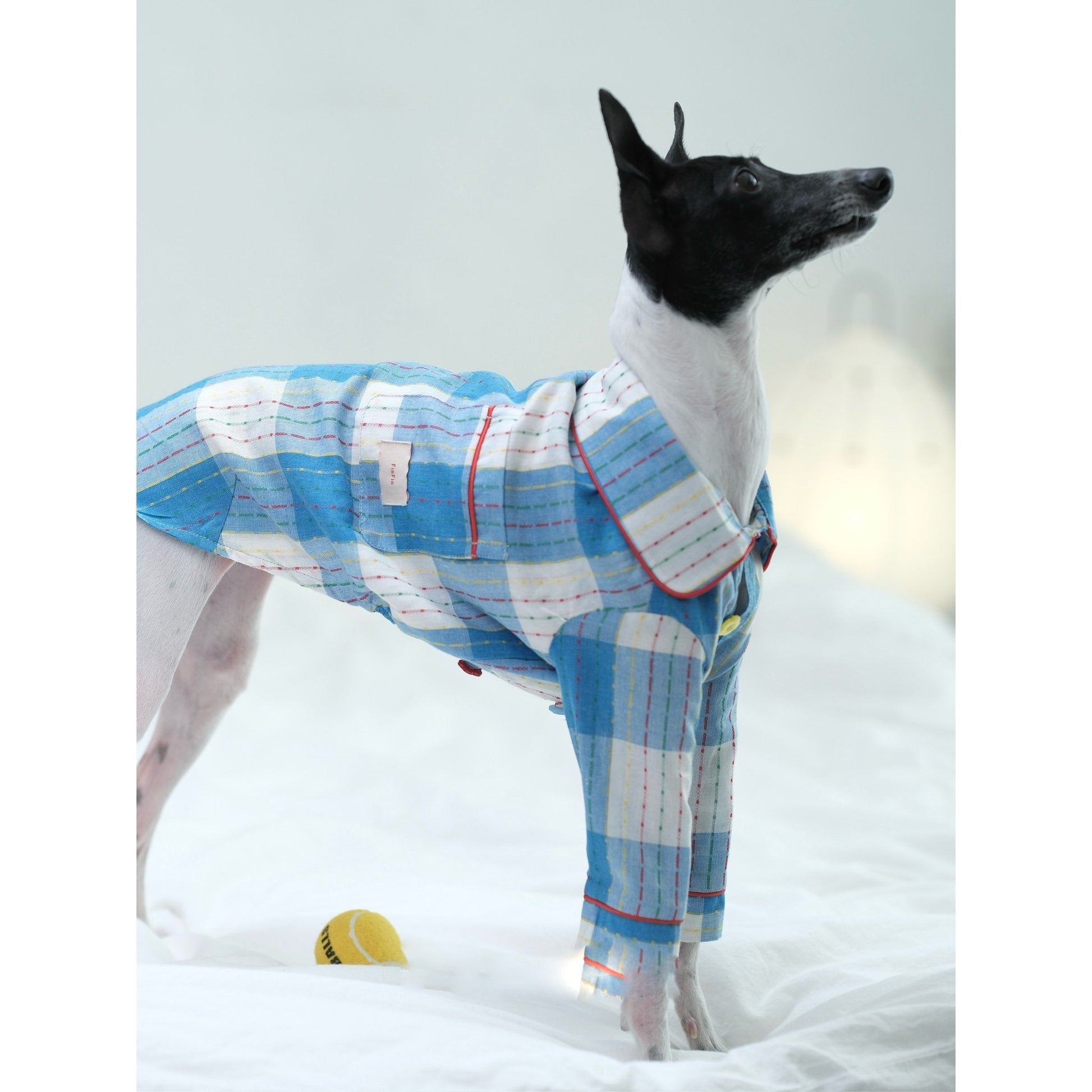 Plaid Cotton Dog Pajamas Comfortable Spring Loungewear - PIKAPIKA