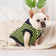 Plaid Hoodie Bulldog Dog Clothes - PIKAPIKA