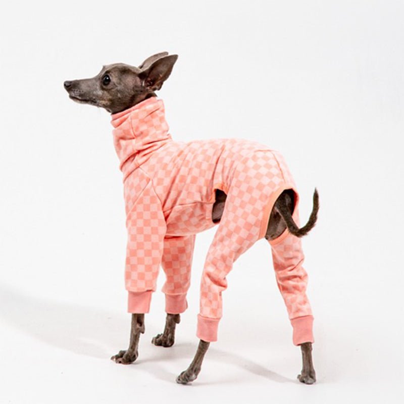 Plaid Onesie for Italian Greyhound Whippet Dog Clothes - PIKAPIKA