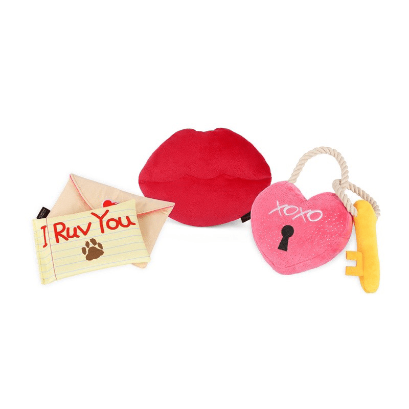 Plush Squeaky Dog Toy Valentine's Day Love Gift - PIKAPIKA
