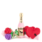 Plush Squeaky Dog Toy Valentine's Day Love Gift Champagne - PIKAPIKA
