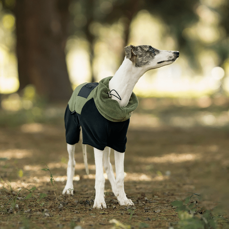 Polar Fleece Dog Onesies Outwear Italian greyhound Whippet Clothes - PIKAPIKA