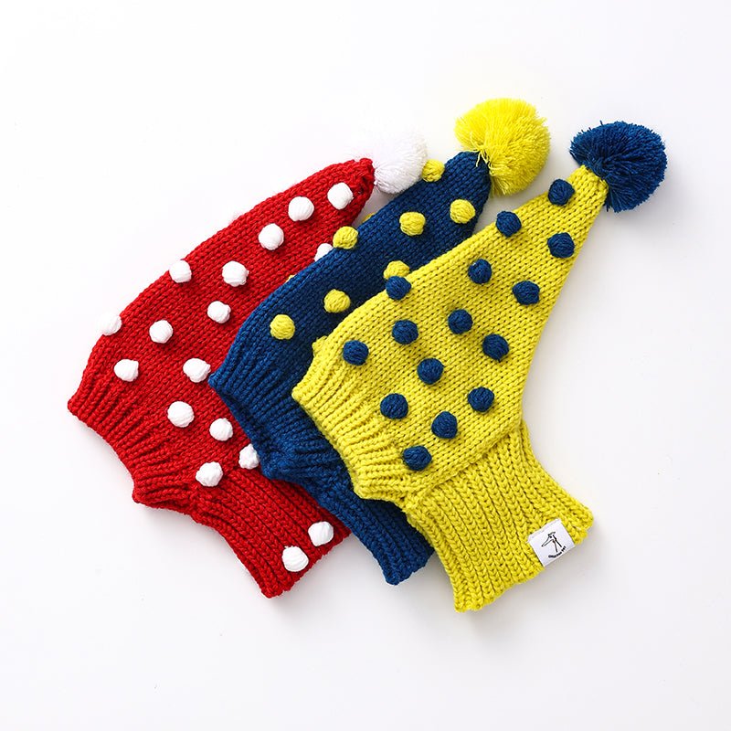Pom Beanie Knitted Dog & Cat Hat - PIKAPIKA