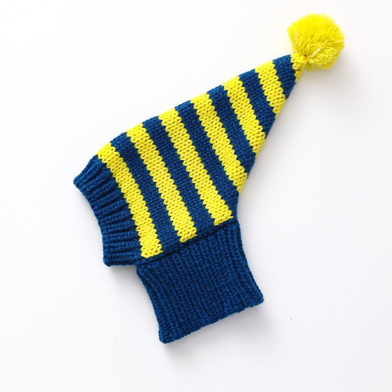 Pom Beanie Stripe Knitted Dog & Cat Hat - PIKAPIKA