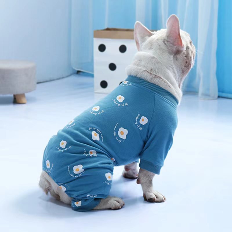 Print Onesie Pajama Bulldog Dog Clothes - PIKAPIKA