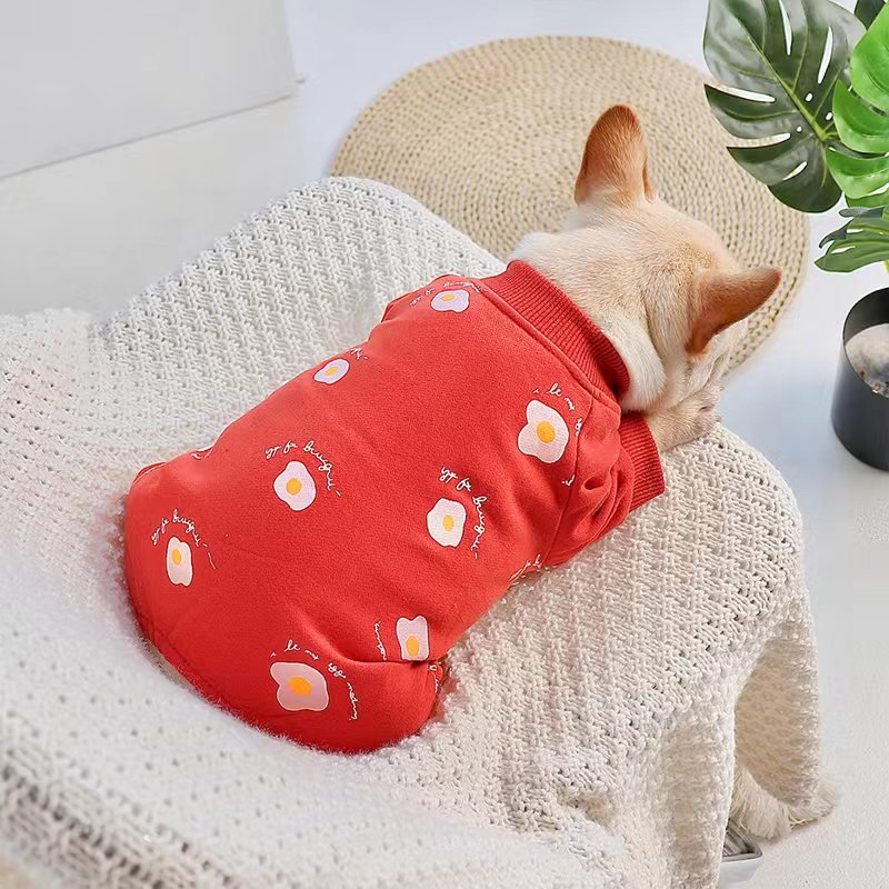 Print Onesie Pajama Bulldog Dog Clothes - PIKAPIKA