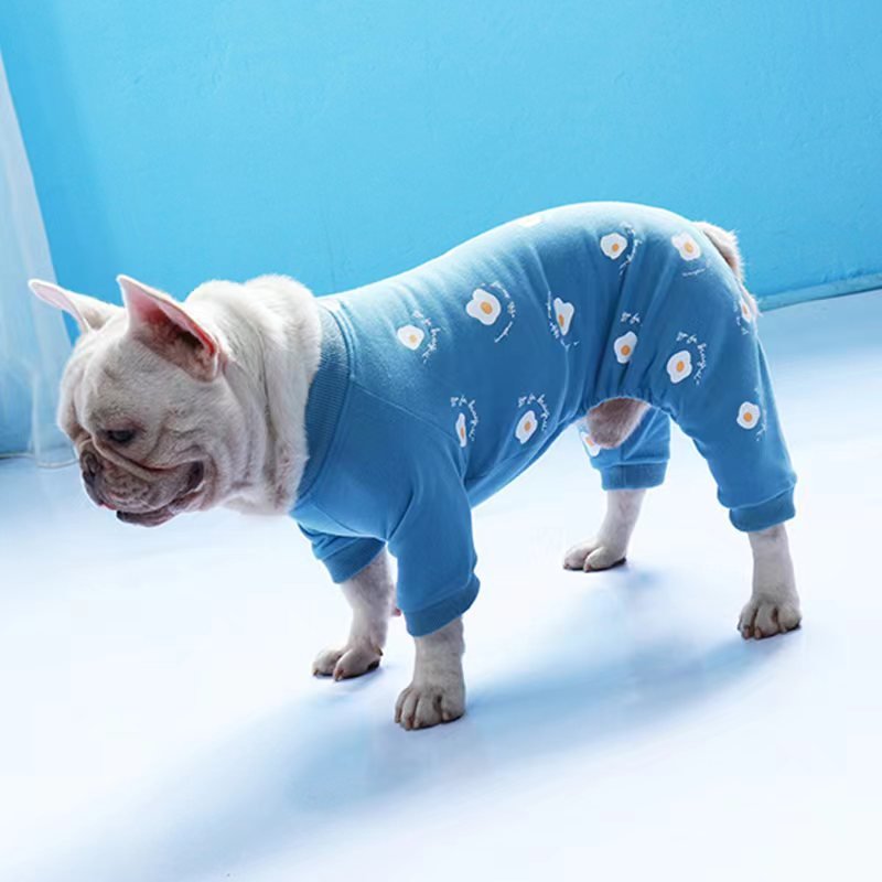 Print Onesie Pajama Bulldog Dog Clothes - PIKAPIKA
