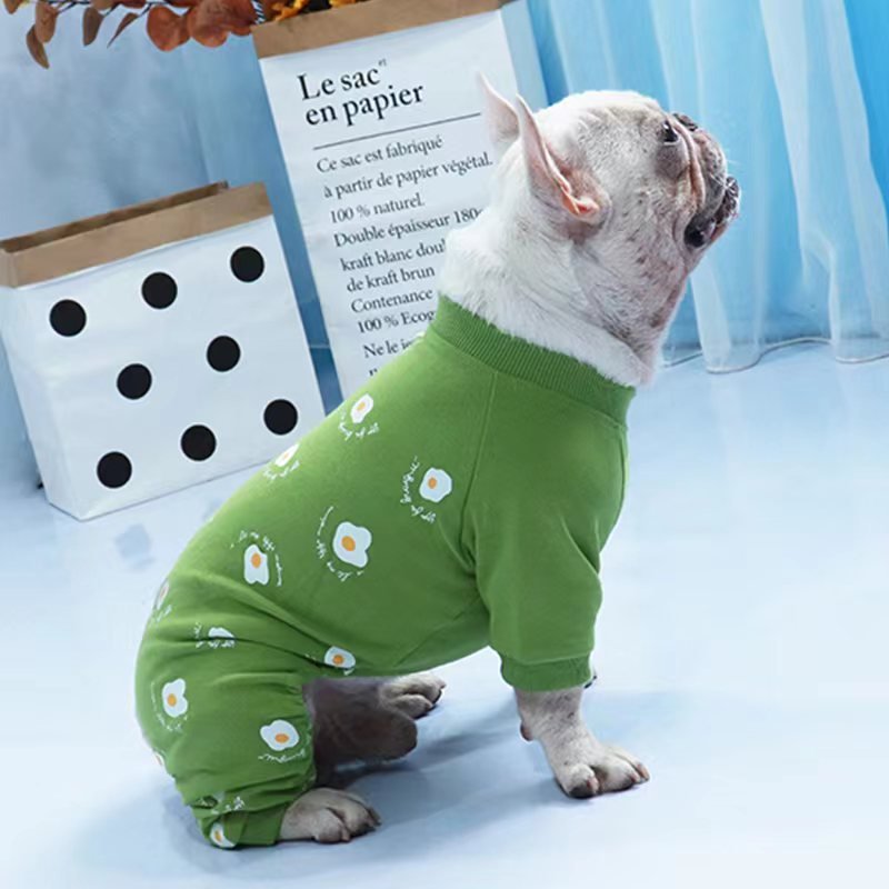 Print Onesie Pajama Bulldog Dog Clothes - PIKAPIKA