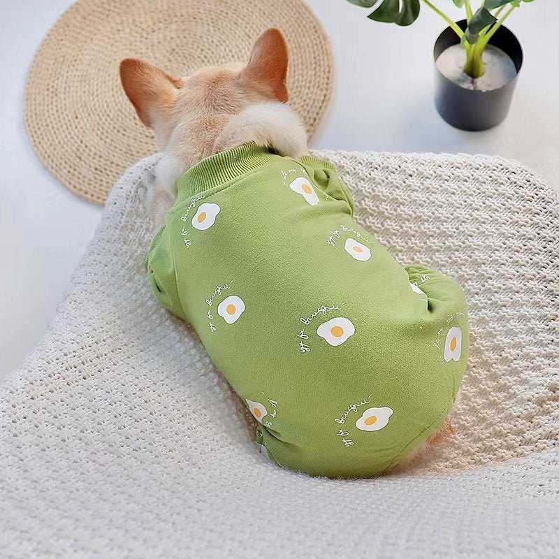 Print Onesie Pajama Bulldog Dog Clothes - PIKAPIKA