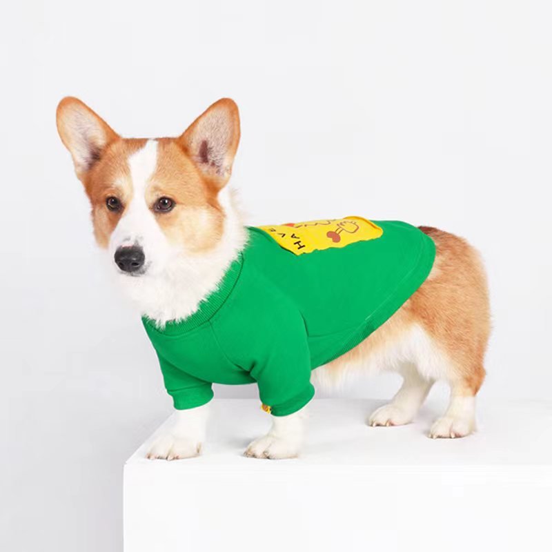 Print Pullover Shirts Corgi Dog Clothes - PIKAPIKA