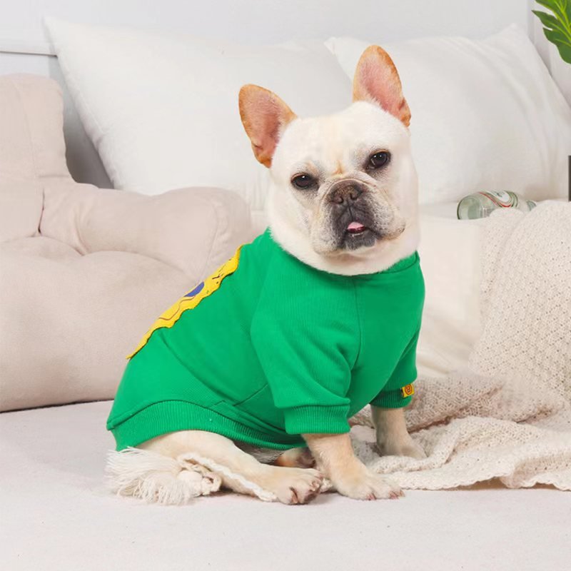 Print Shirt Sweatshirt Bulldog Dog Clothes - PIKAPIKA