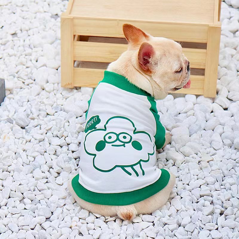 Print Shirt Sweatshirt Bulldog Dog Clothes - PIKAPIKA