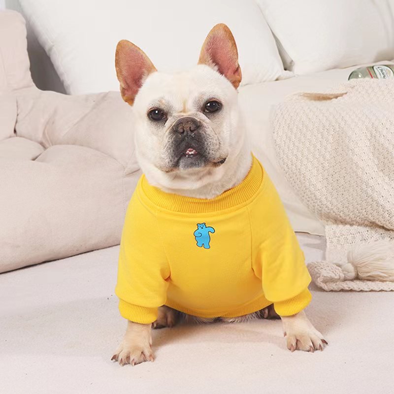 Print Shirt Sweatshirt Bulldog Dog Clothes - PIKAPIKA