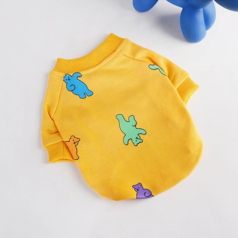 Print Shirt Sweatshirt Bulldog Dog Clothes - PIKAPIKA