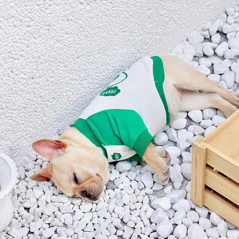 Print Shirt Sweatshirt Bulldog Dog Clothes - PIKAPIKA
