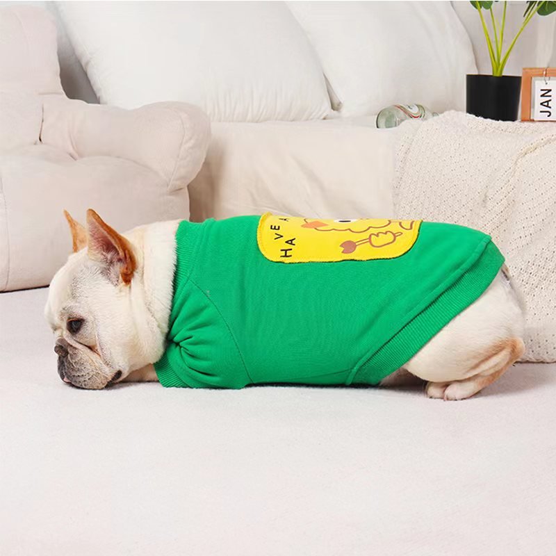 Print Shirt Sweatshirt Bulldog Dog Clothes - PIKAPIKA