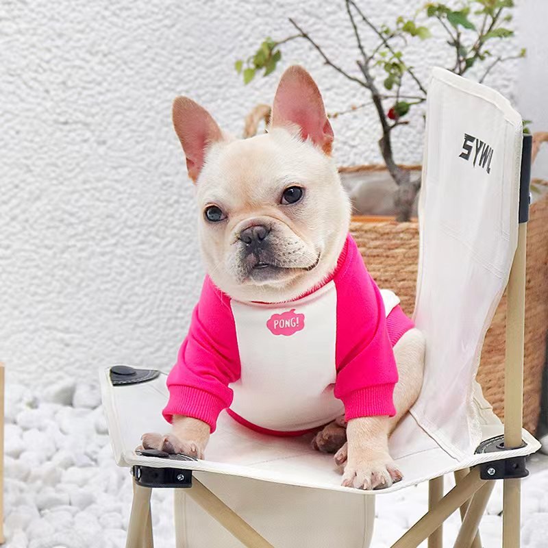 Print Shirt Sweatshirt Bulldog Dog Clothes - PIKAPIKA