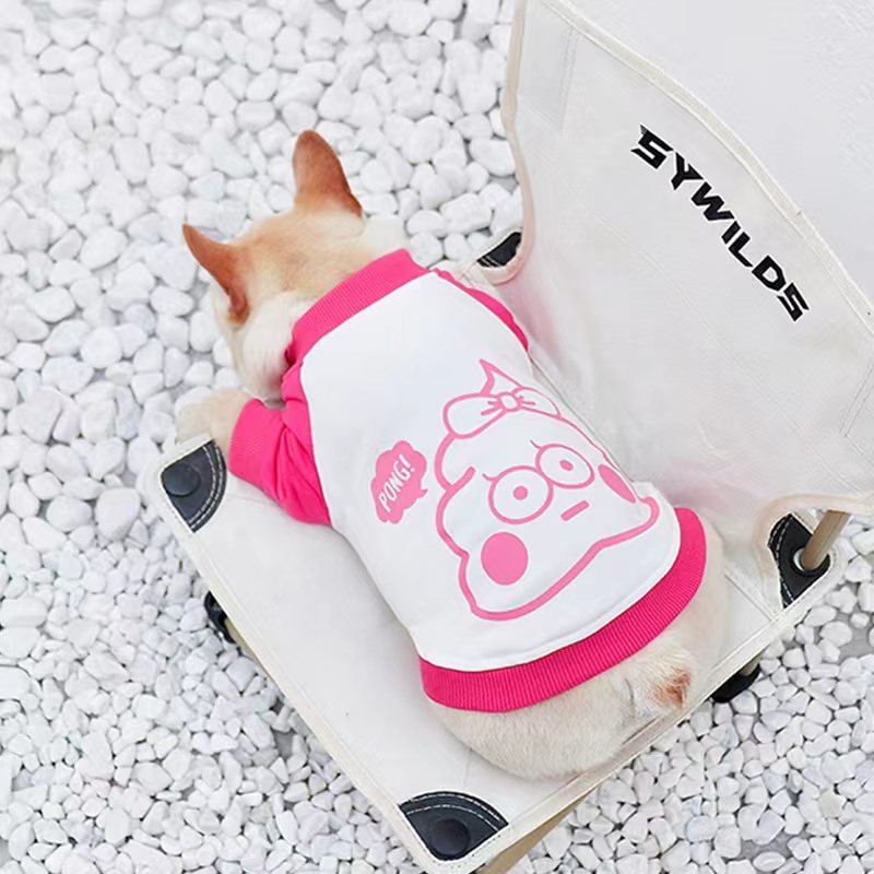 Print Shirt Sweatshirt Bulldog Dog Clothes - PIKAPIKA