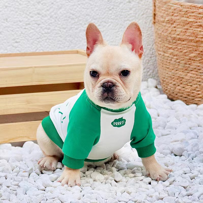 Print Shirt Sweatshirt Bulldog Dog Clothes - PIKAPIKA