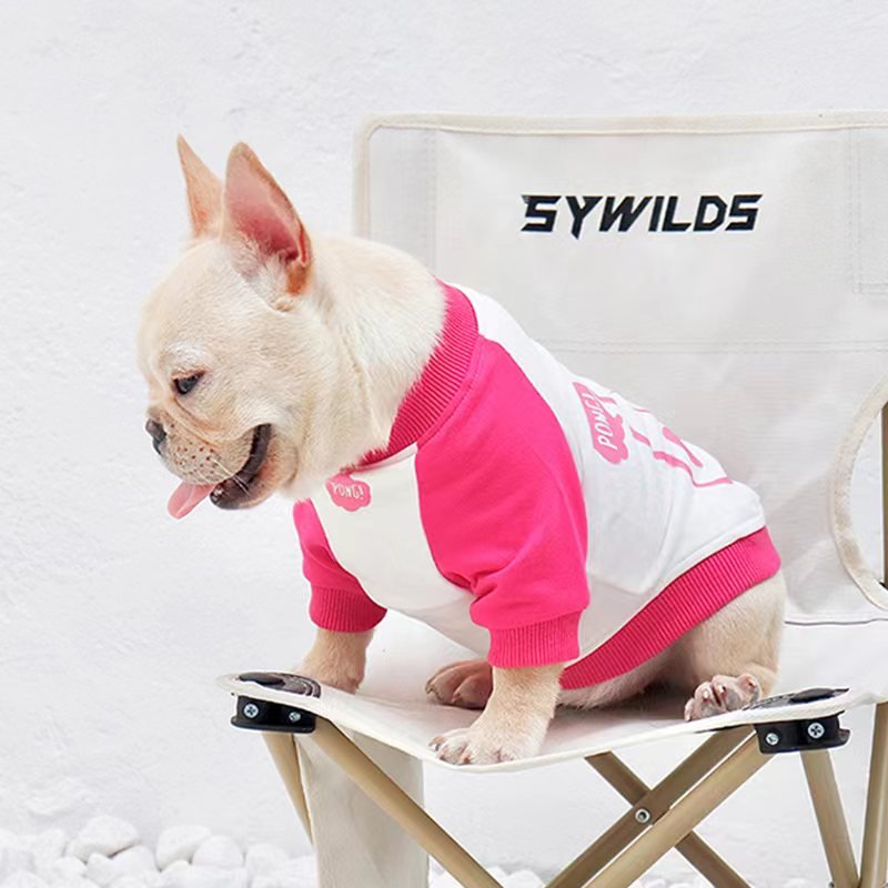 Print Shirt Sweatshirt Bulldog Dog Clothes - PIKAPIKA