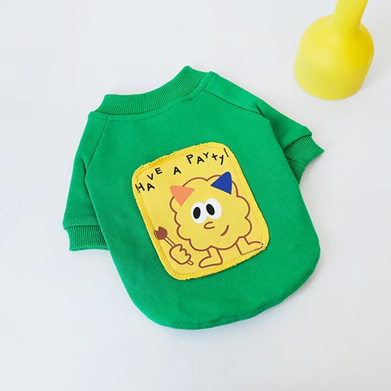Print Shirt Sweatshirt Bulldog Dog Clothes - PIKAPIKA
