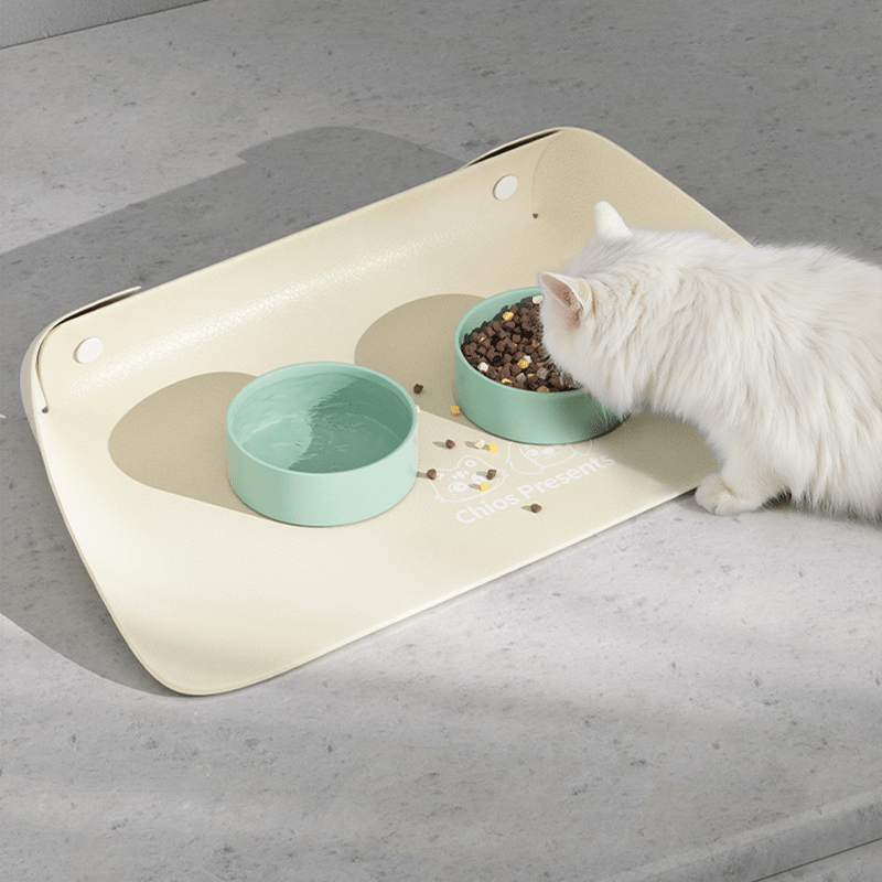 PU Leather Waterproof Pet Feeding Mat - PIKAPIKA