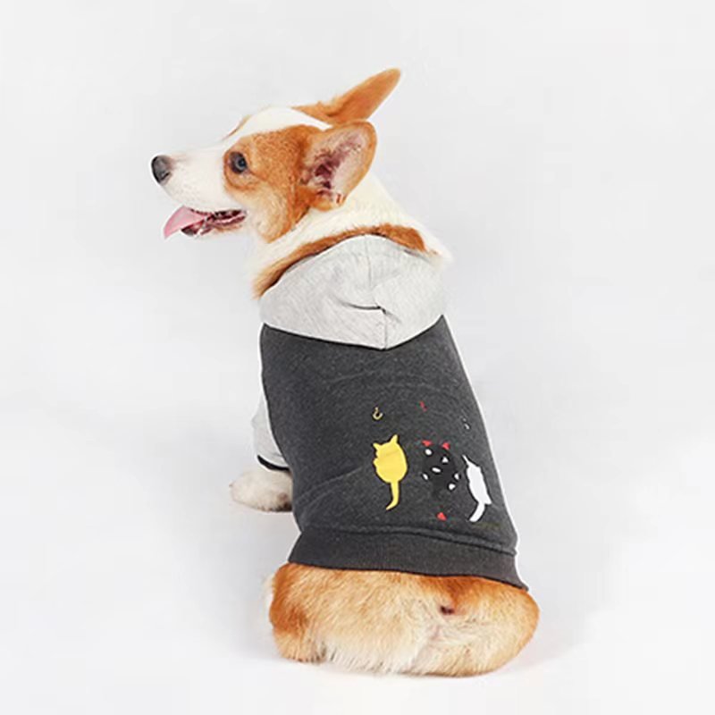 Pullover Print Hoodies Corgi Dog Clothes - PIKAPIKA