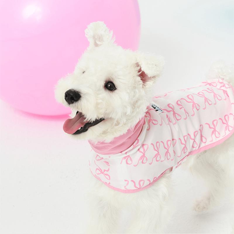 Raincoat Reversible Cape Jacket Dog Clothes Small Dog Pink - PIKAPIKA