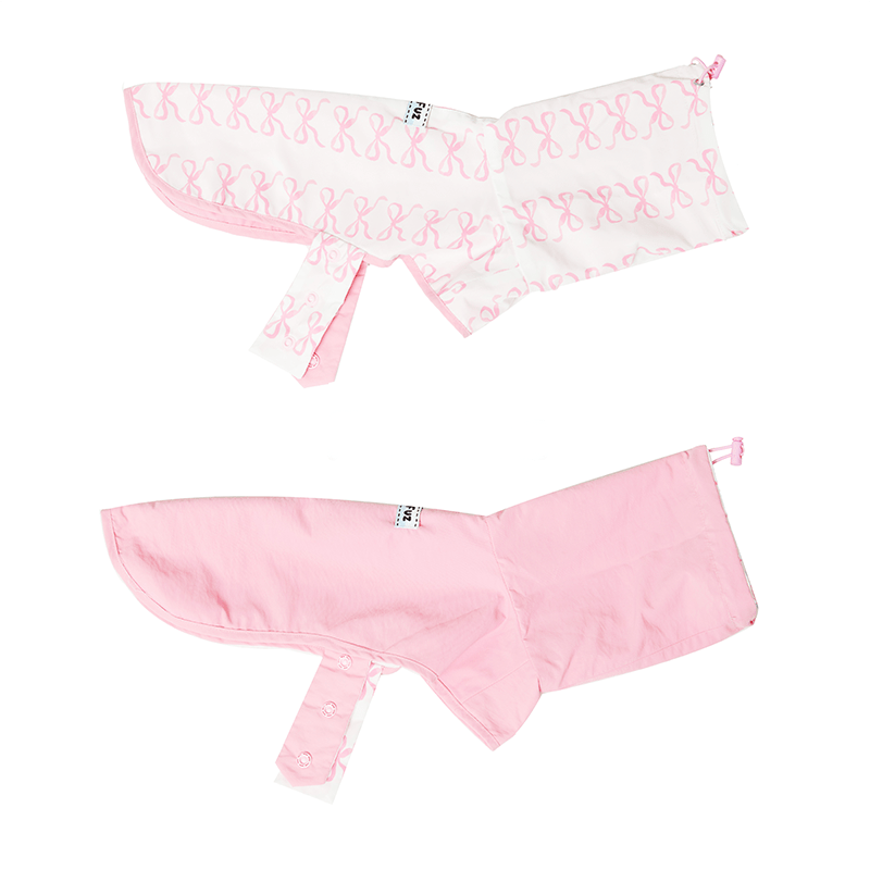 Raincoat Reversible Cape Jacket Dog Clothes Small Dog Pink - PIKAPIKA