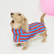 Raincoat Reversible Cape Jacket Small Dog Italian Greyhound Blue+Red Stripe - PIKAPIKA
