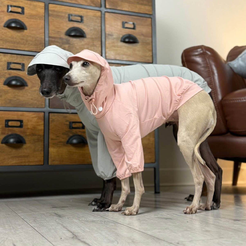 Sunproof Waterproof Hooded Whippet Dog Jacket