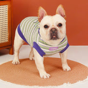 Sleeveless Hoodie Dog Stripes Clothes Bulldog - PIKAPIKA