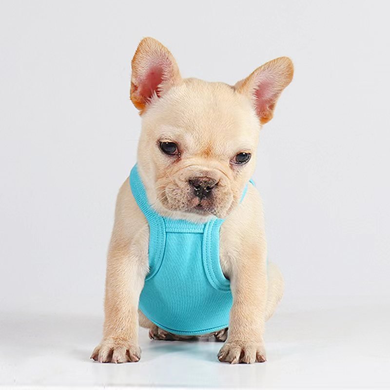 Sleeveless Tank T Shirt Top Bulldog Dog Clothes - PIKAPIKA