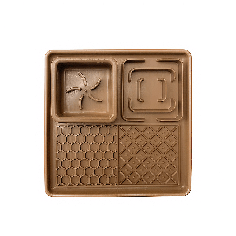 Slow Feeder Bowl, Silicone Lick Mat with Suction Cups for Dog Cat - PIKAPIKA