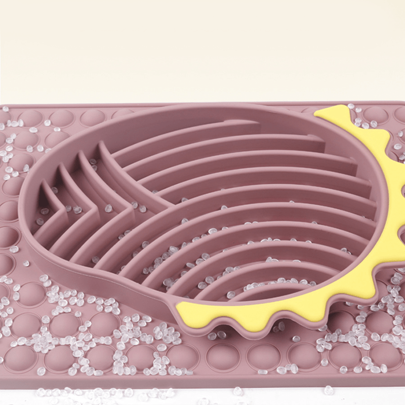 Slow Feeder Dog Bowls Silicone Pet Food Bowls With Suction Cups - PIKAPIKA