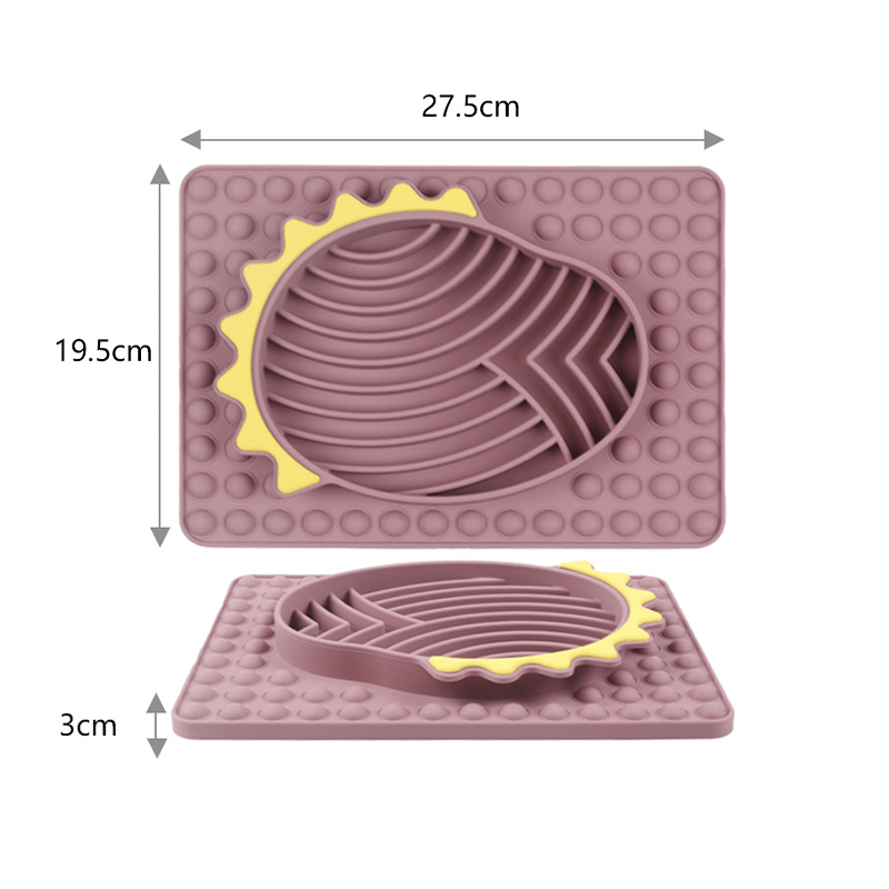 Slow Feeder Dog Bowls Silicone Pet Food Bowls With Suction Cups - PIKAPIKA