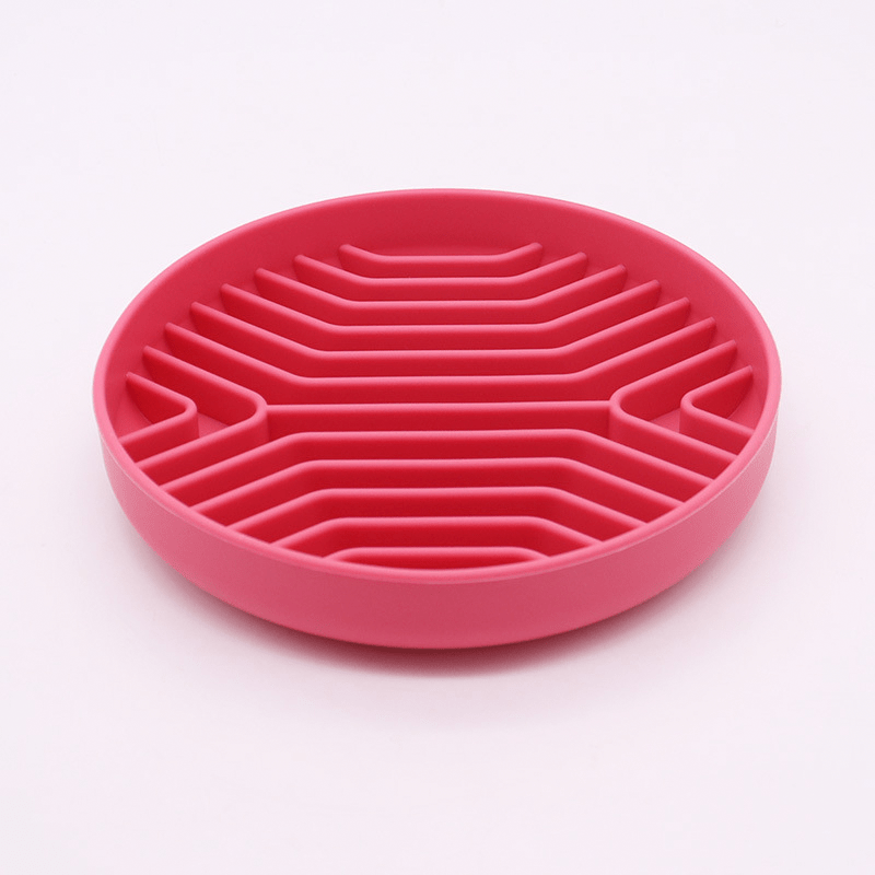 Slow Feeder Dog Bowls, Silicone Pet Food Bowls with Suction Cups - PIKAPIKA