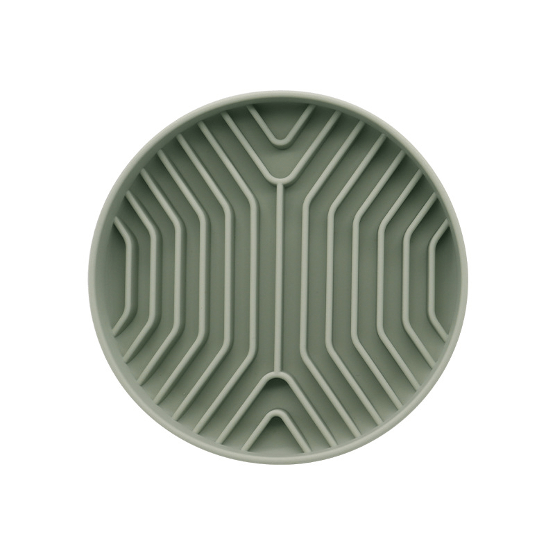 Slow Feeder Dog Bowls, Silicone Pet Food Bowls with Suction Cups - PIKAPIKA