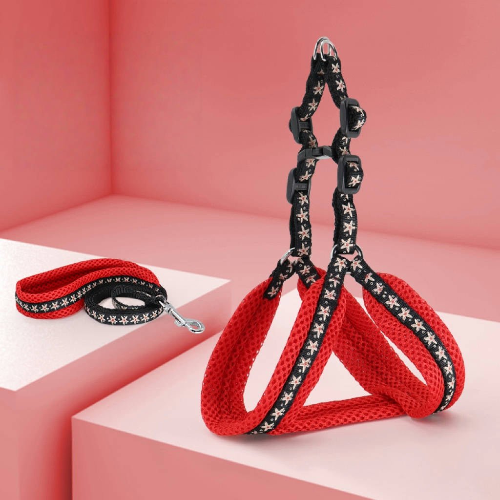 Small Dog Harness with Leash Vest - Style Set - PIKAPIKA
