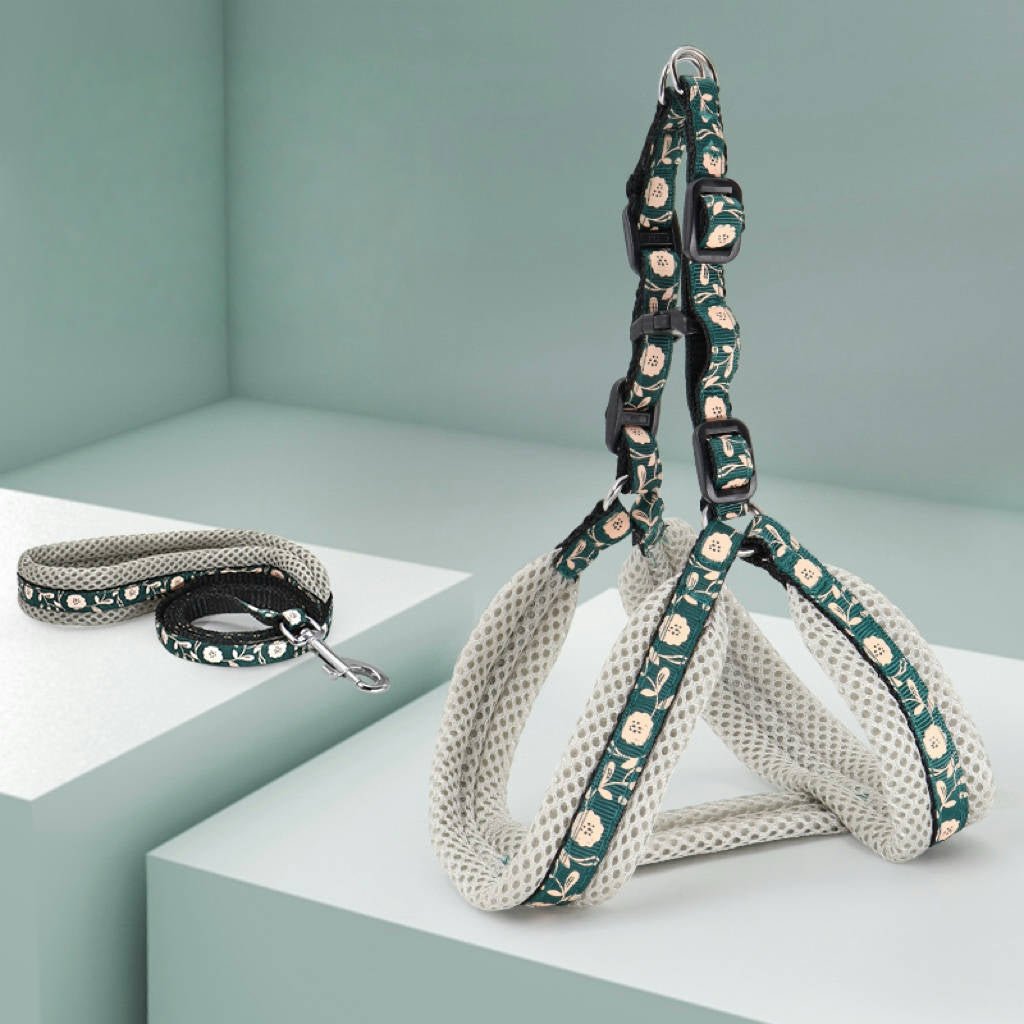 Small Dog Harness with Leash Vest - Style Set - PIKAPIKA