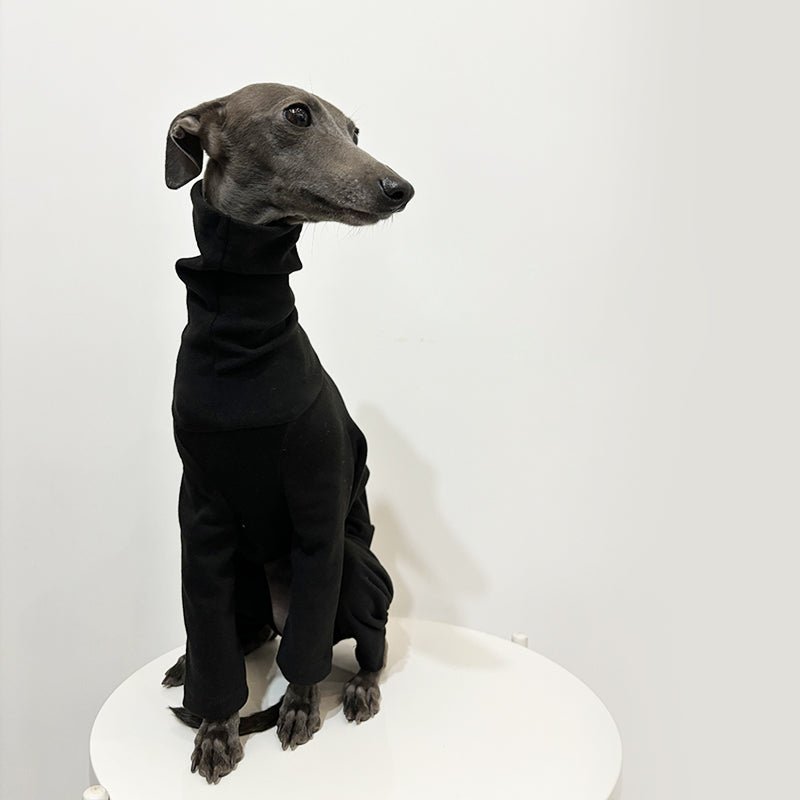 Soft Cotton Dog Onesies Stripe Shirt 4 Legged Clothing Full Body Coverage - PIKAPIKA