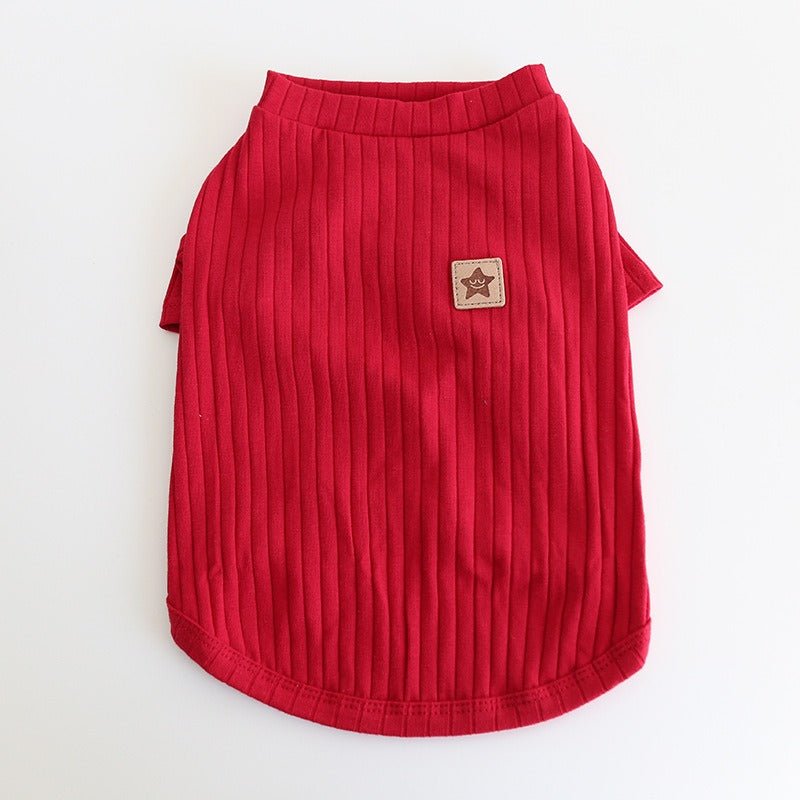 Soft Cotton Dog T-shirt Bulldog Clothes - PIKAPIKA