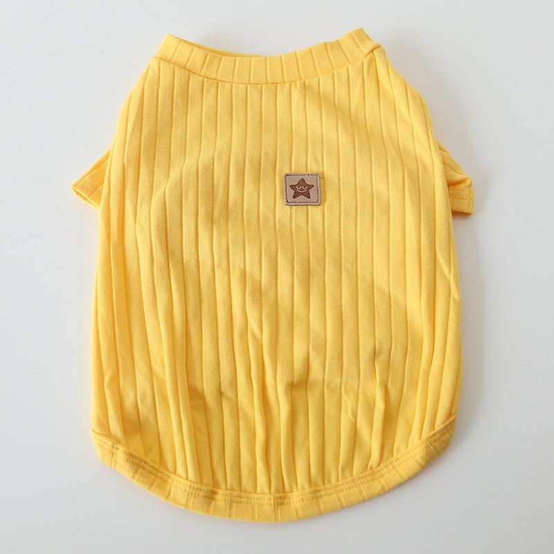 Soft Cotton Dog T-shirt Bulldog Clothes - PIKAPIKA