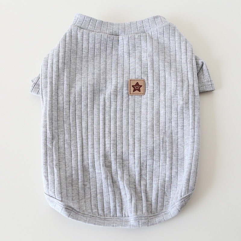 Soft Cotton Dog T-shirt Bulldog Clothes - PIKAPIKA