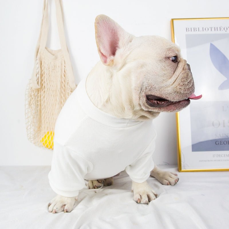 Soft Elastic T-Shirts Dog Undershirt Clothes Bulldog - PIKAPIKA